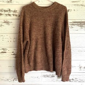 Oakton Limited Maroon and Tan Sweater
